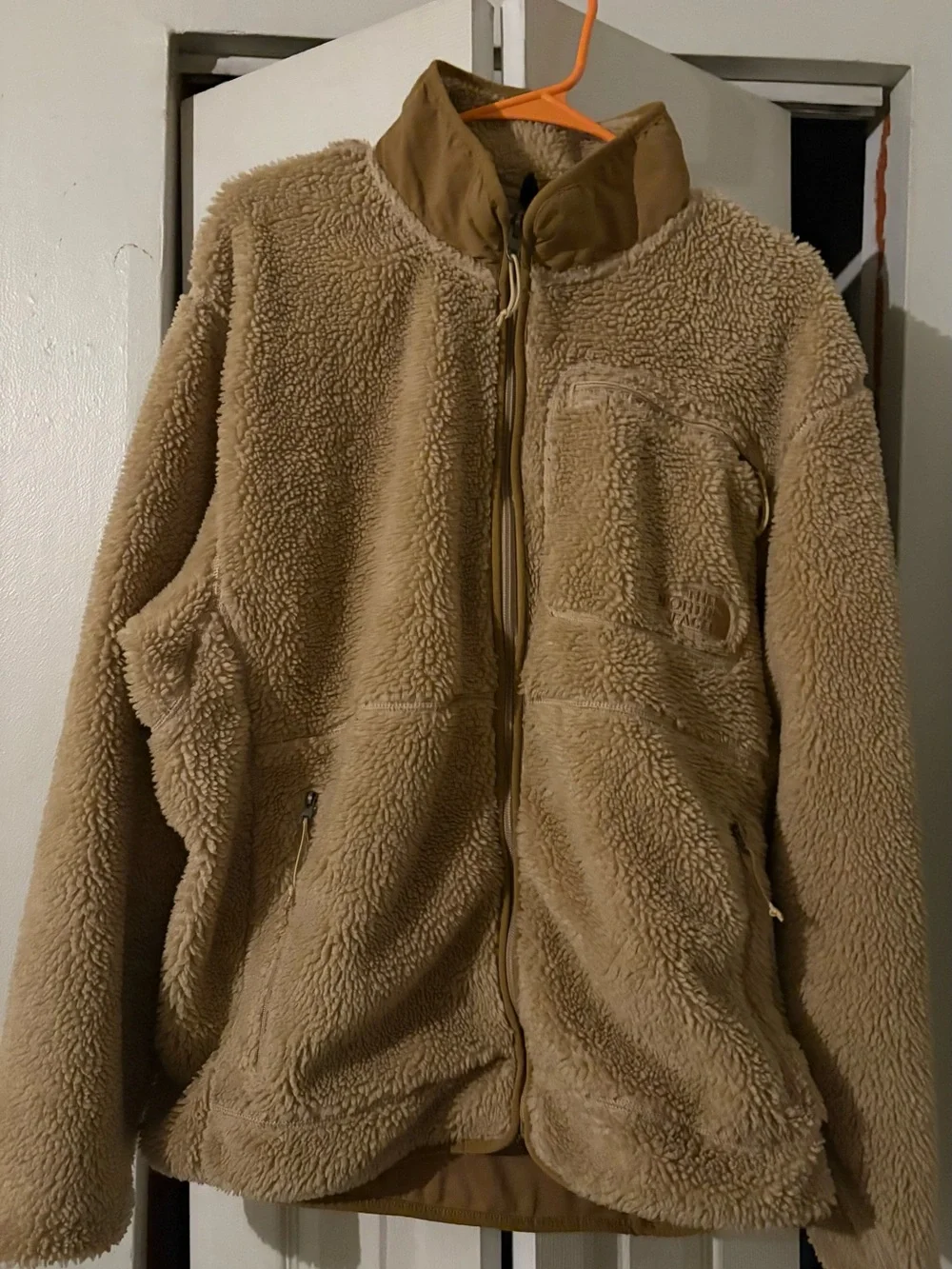 The North Face Extreme Pile Fullzip Jacket Beige Fleece Jacket - Men’s Size XL